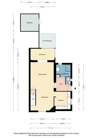 Plattegrond - Ceintuurstraat 50, 6372 HG Landgraaf - Ceintuurstraat 50 Landgraaf - Begane grond 2D.jpg